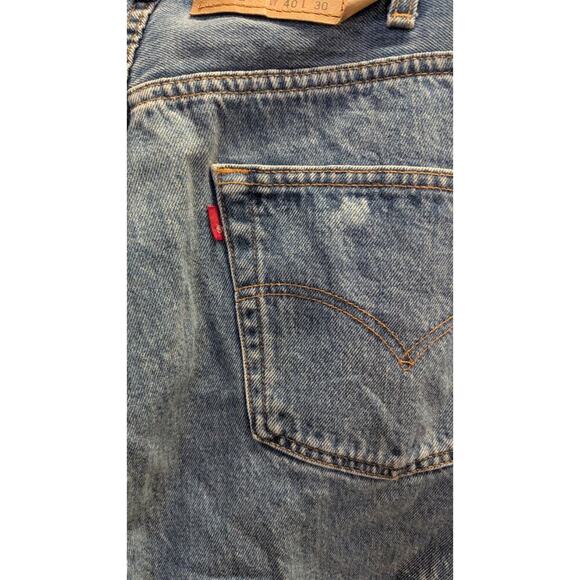 1999 Levis 501 Jeans Mens 40x30 Denim Button Fly Made USA Straight Leg 90s 497 - Picture 11 of 12
